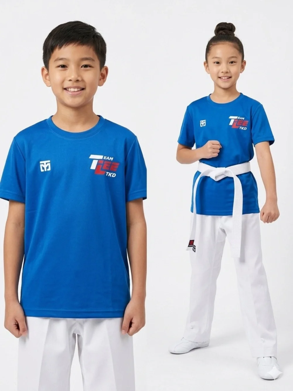 Team Lee Taekwondo Royal Blue Shirt short sleeve Unisex Size Small